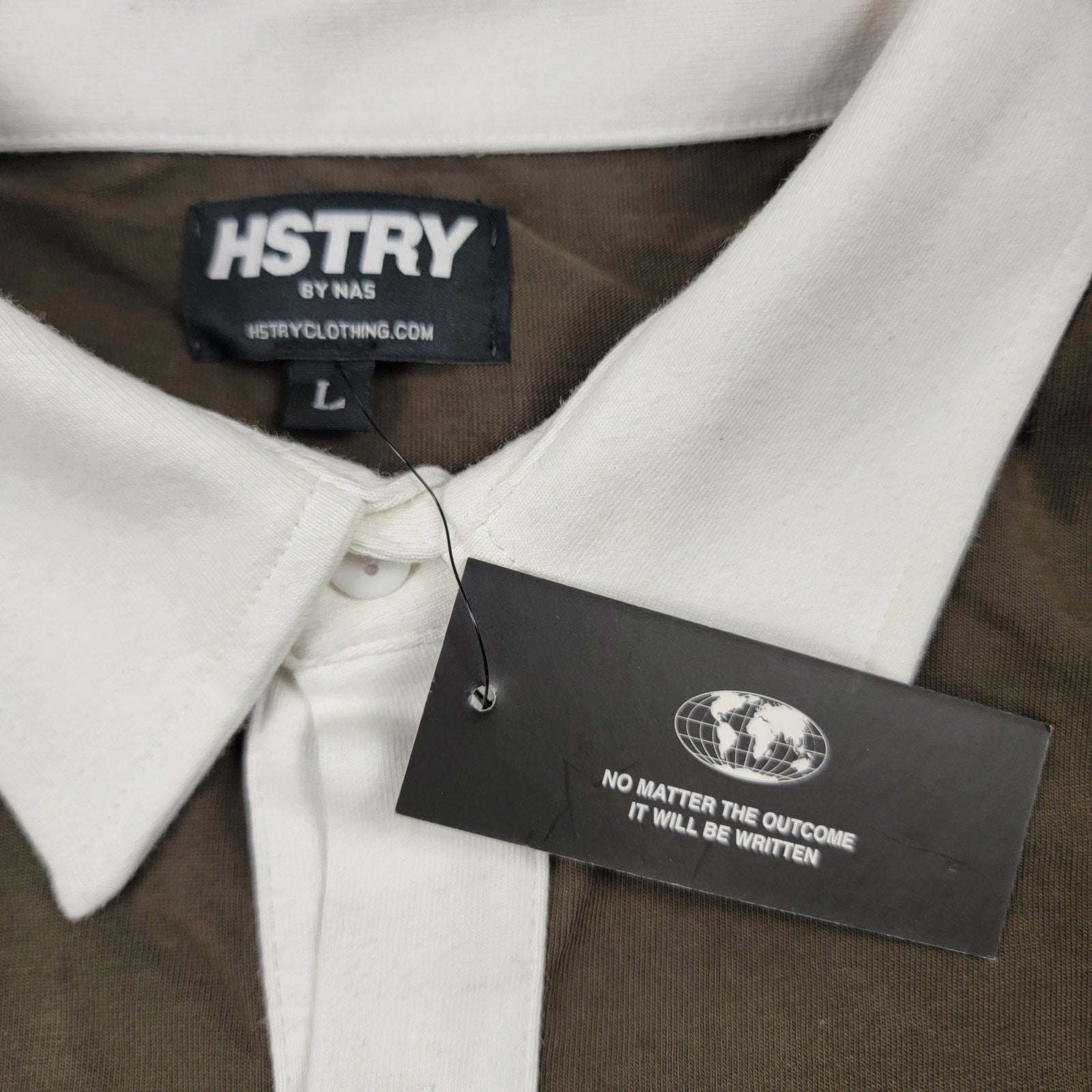 Hstry by NAS Hstry 94 Rugby Shirt Green/Blue Mens Sz L (737-738)1