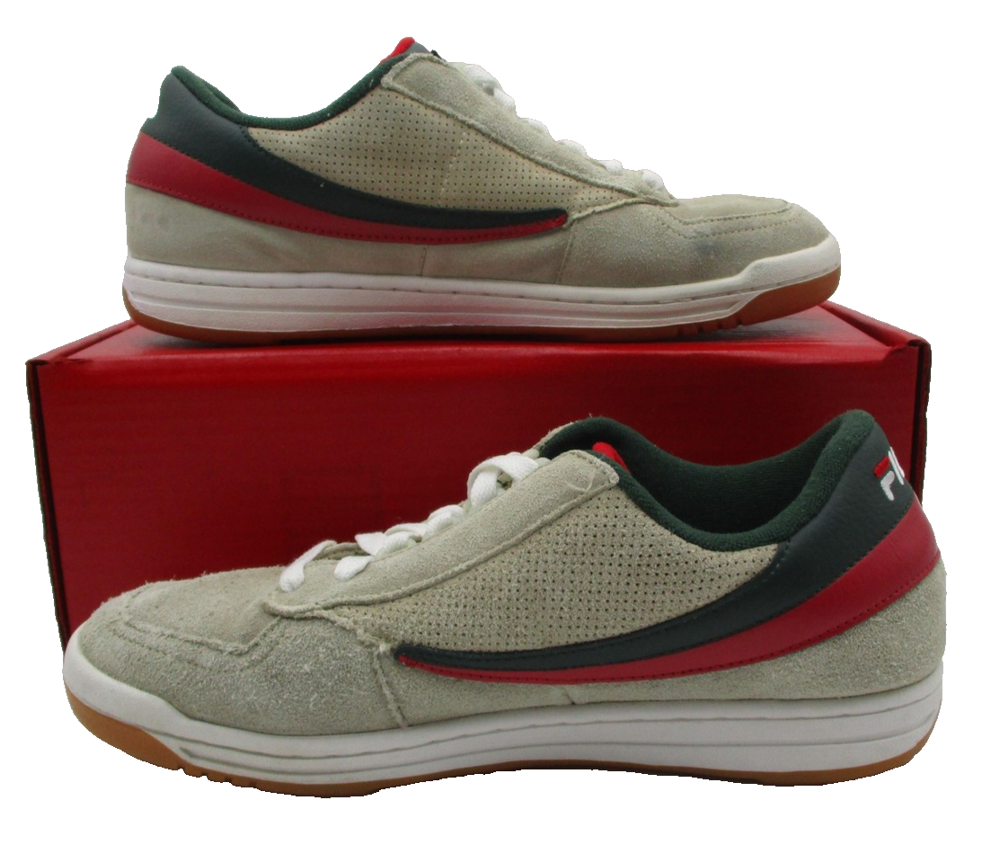 Fila Original Fitness Mens Sz 10.5 Beige Leather LoTop Sneaker 1TM00030898 1Q41