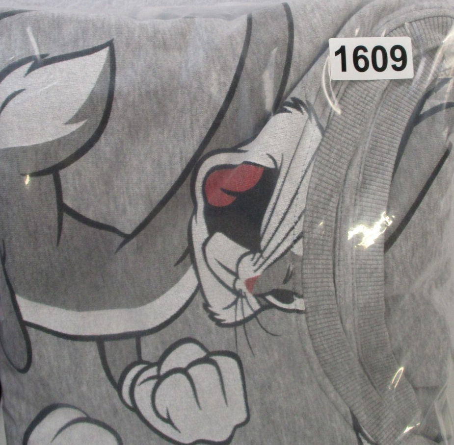 H&M Looney Tunes Bugs Bunny AllOver Print Crewneck Sweatshirt XL Gray 16099