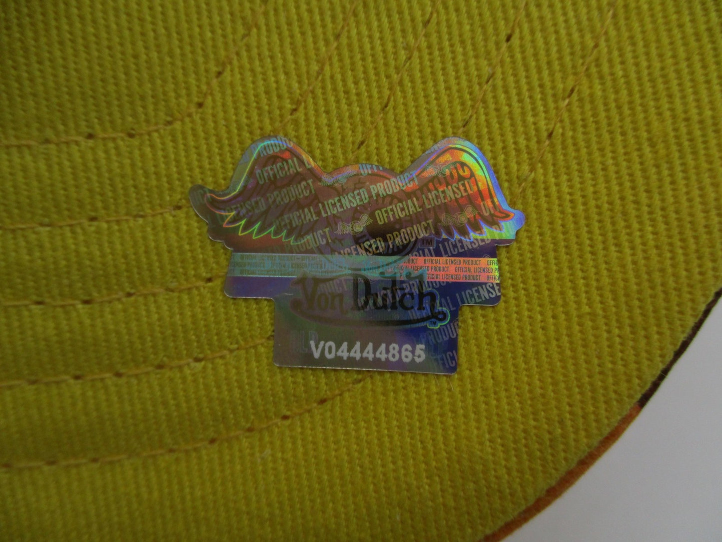 Von Dutch Hat Cap Snap Back Mens One Size Orange Yellow Camo Trucker Mesh6