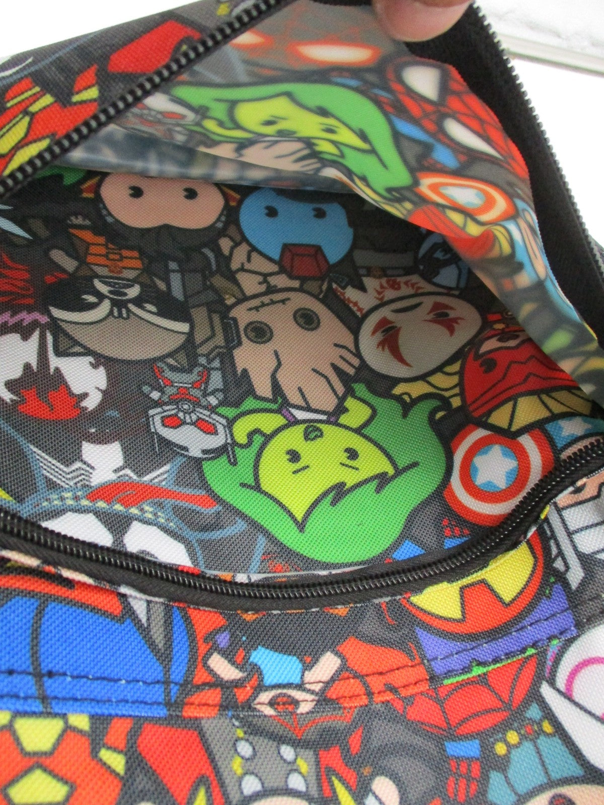 Marvel Backpack Boys Large Multicolor Superhero Print Padded School Bag Avengers6