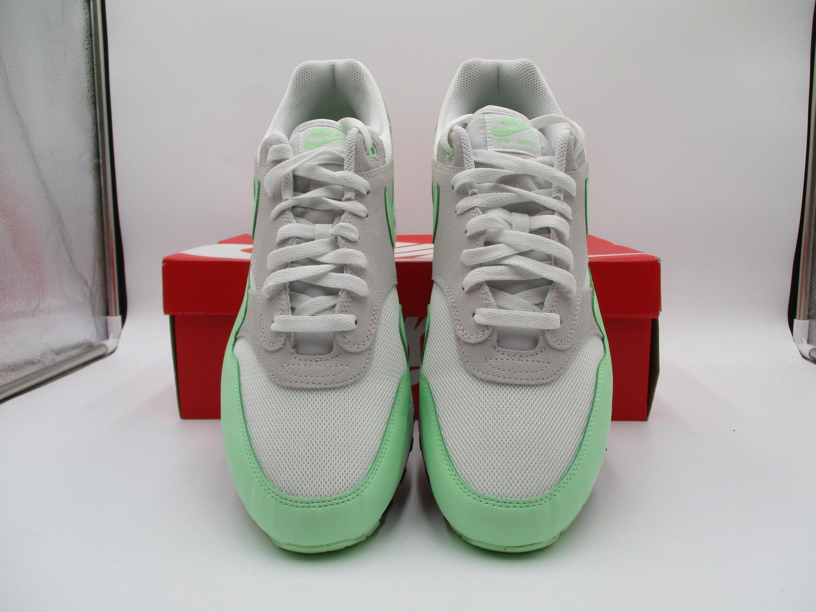 Nike Air Max 1 ESS Shoes Mens Size 15 US Summit White Vapor Green FZ58081074