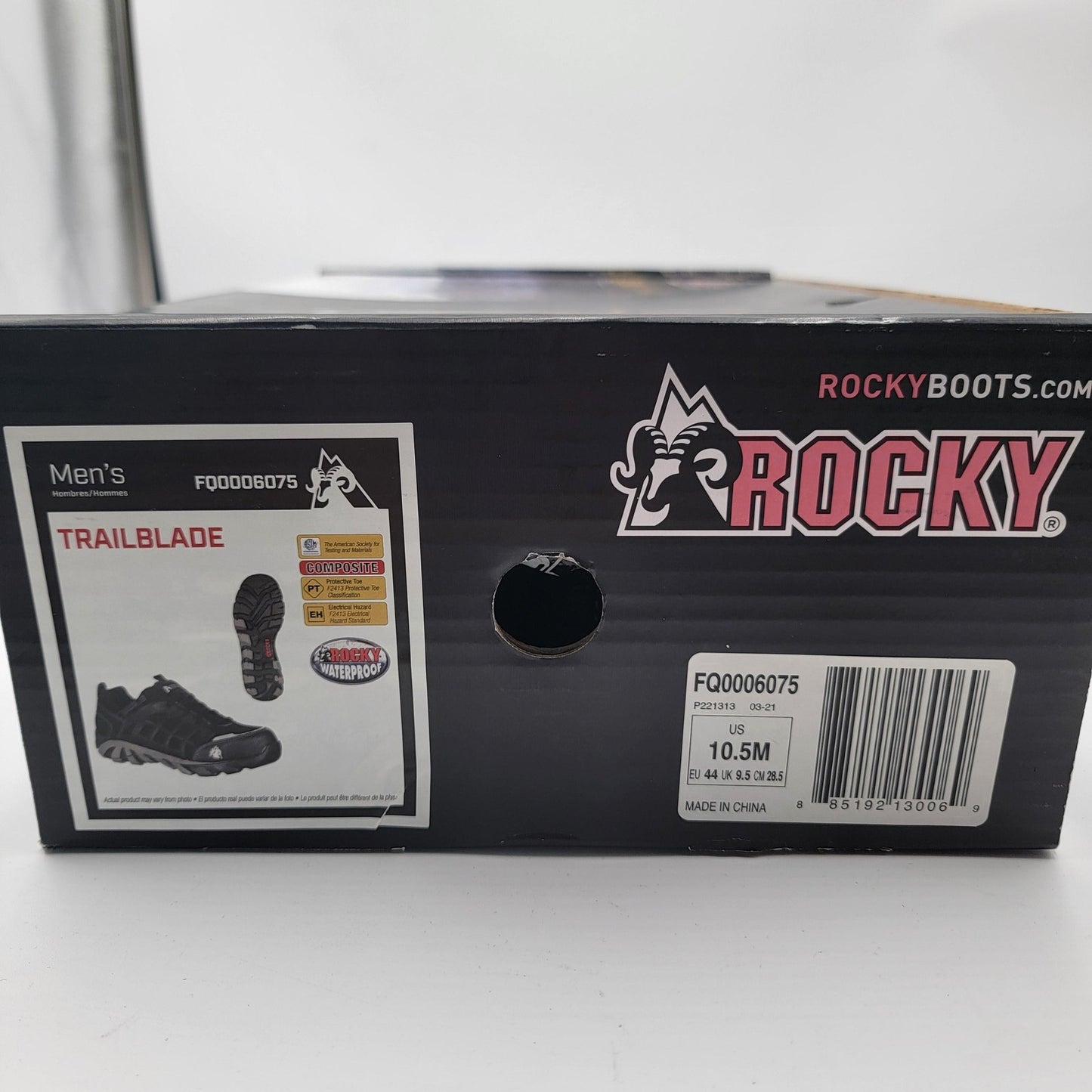 Rocky Trailblade Shoes Mens Size 10.5 Black Composite Toe Work ASTM F2413 EH8