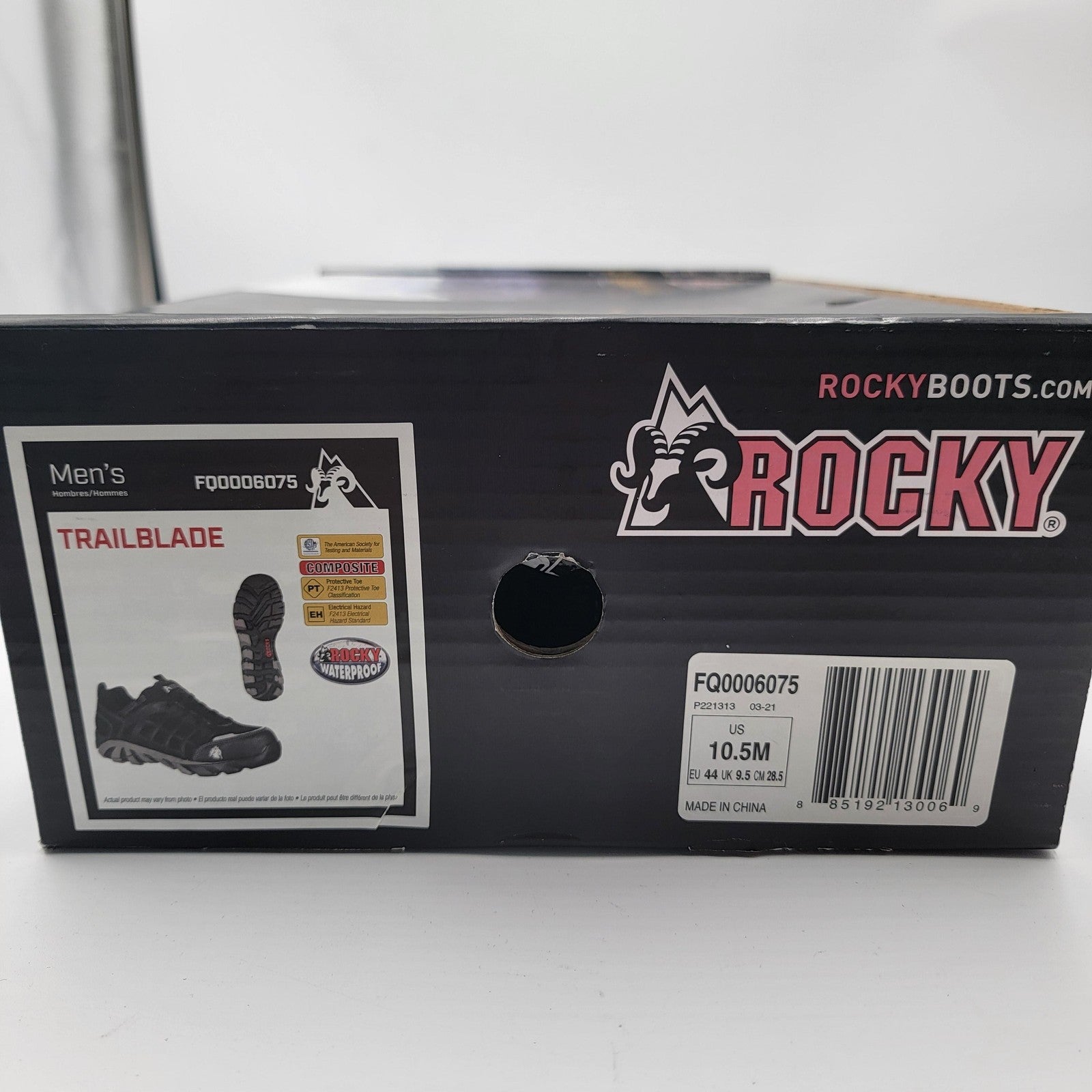 Rocky Trailblade Shoes Mens Size 10.5 Black Composite Toe Work ASTM F2413 EH8