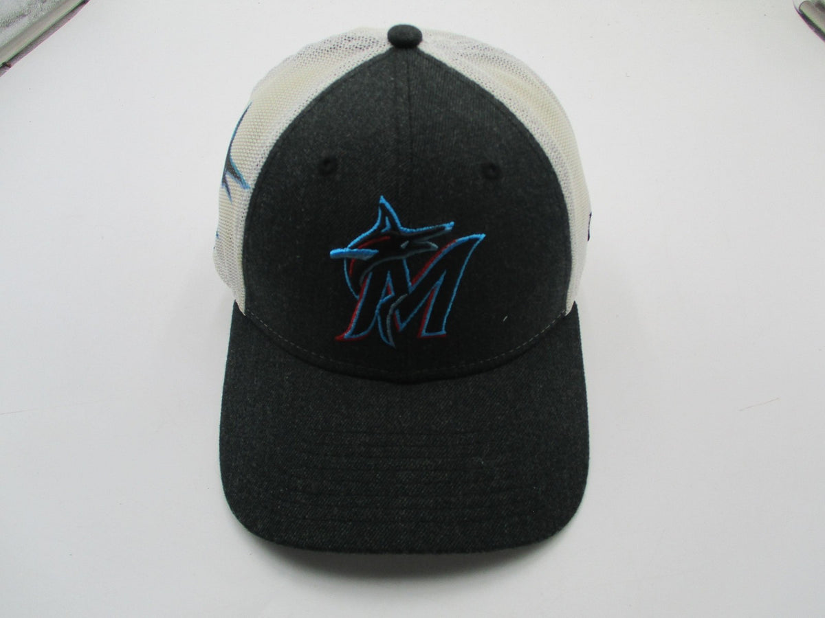 Miami Marlins Hat Cap Fitted Mens Large Gray MLB Baseball 39THIRTY New Era9