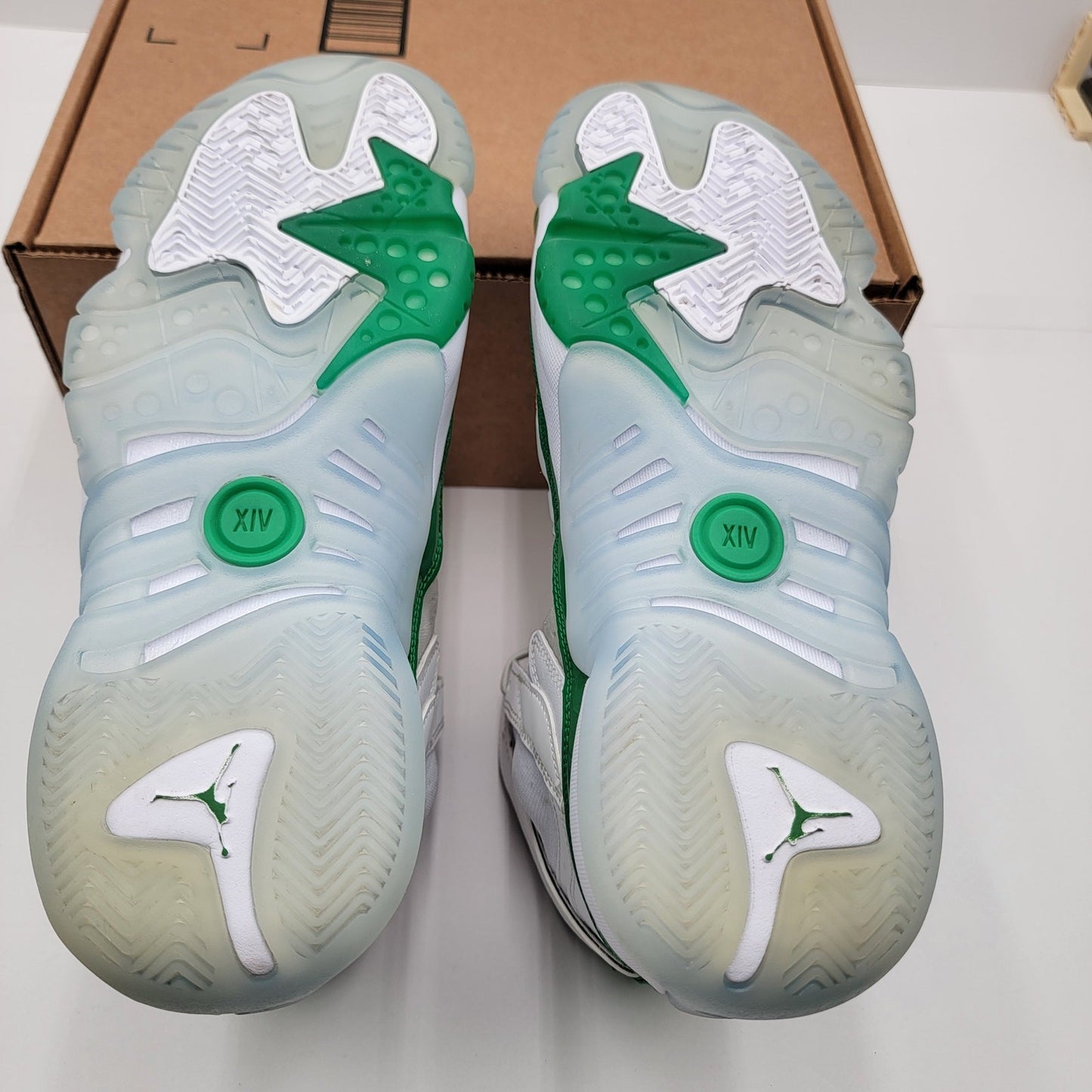 Nike Jumpman Two Trey 'White Lucky Green' Mens Sz 10.5 DJ1925130