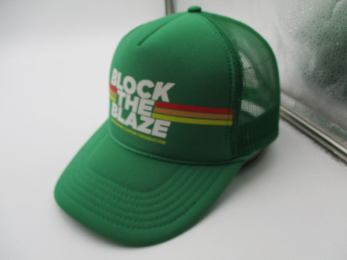 John Wayne Cancer Foundation Hat Cap Snap Back Mens OSFM Green Block The Blaze3