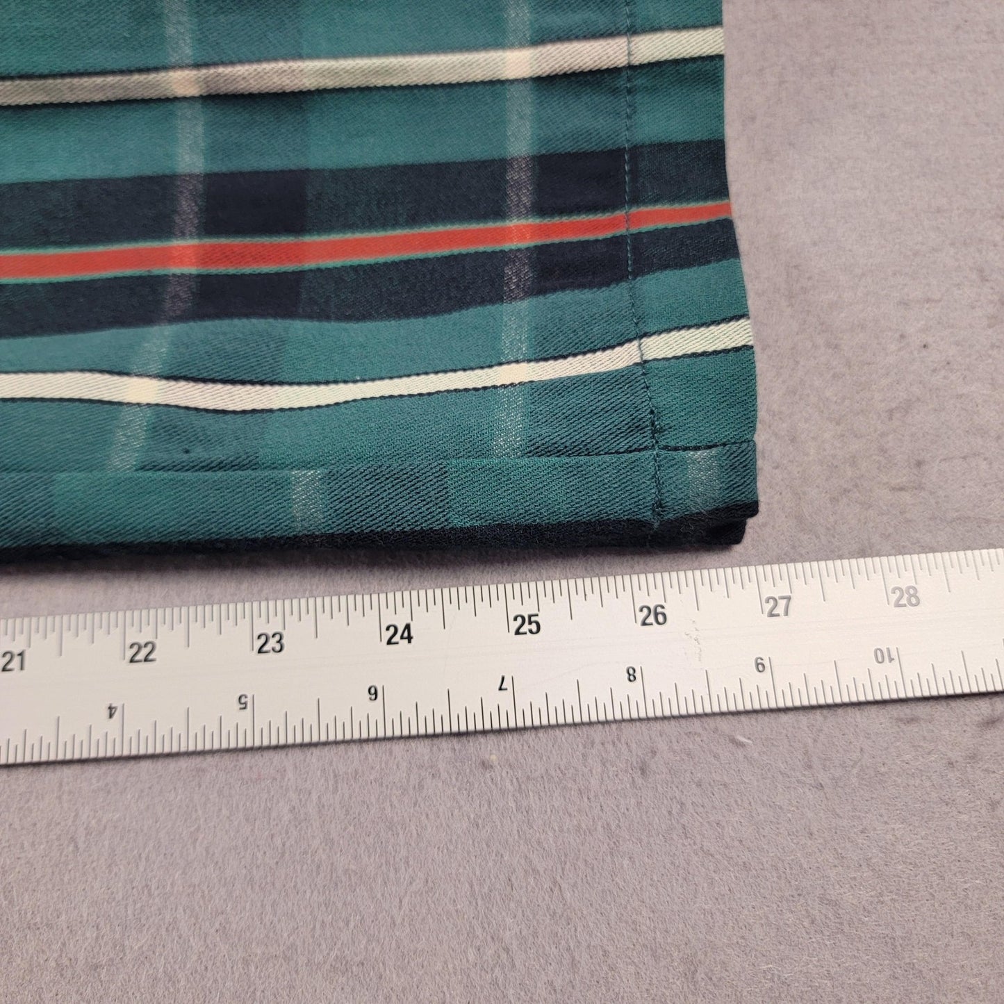 Volcom Frochickie Pants Womens 1 X 27 Plaid Green Slim Straight Ankle Fit