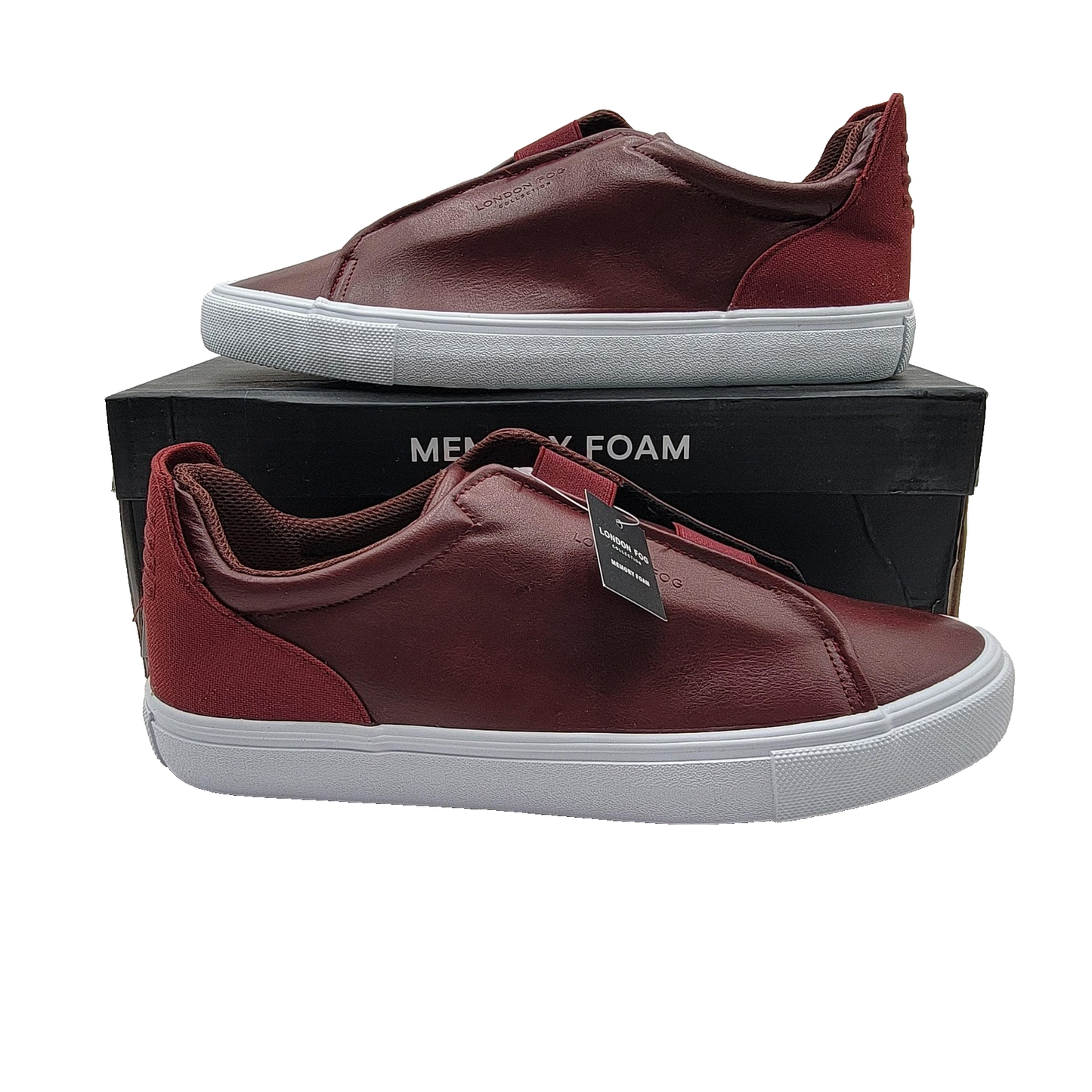 London Fog Shoes Mens Size 11 Memory Foam Cabernet Francis Casual Slip On New0