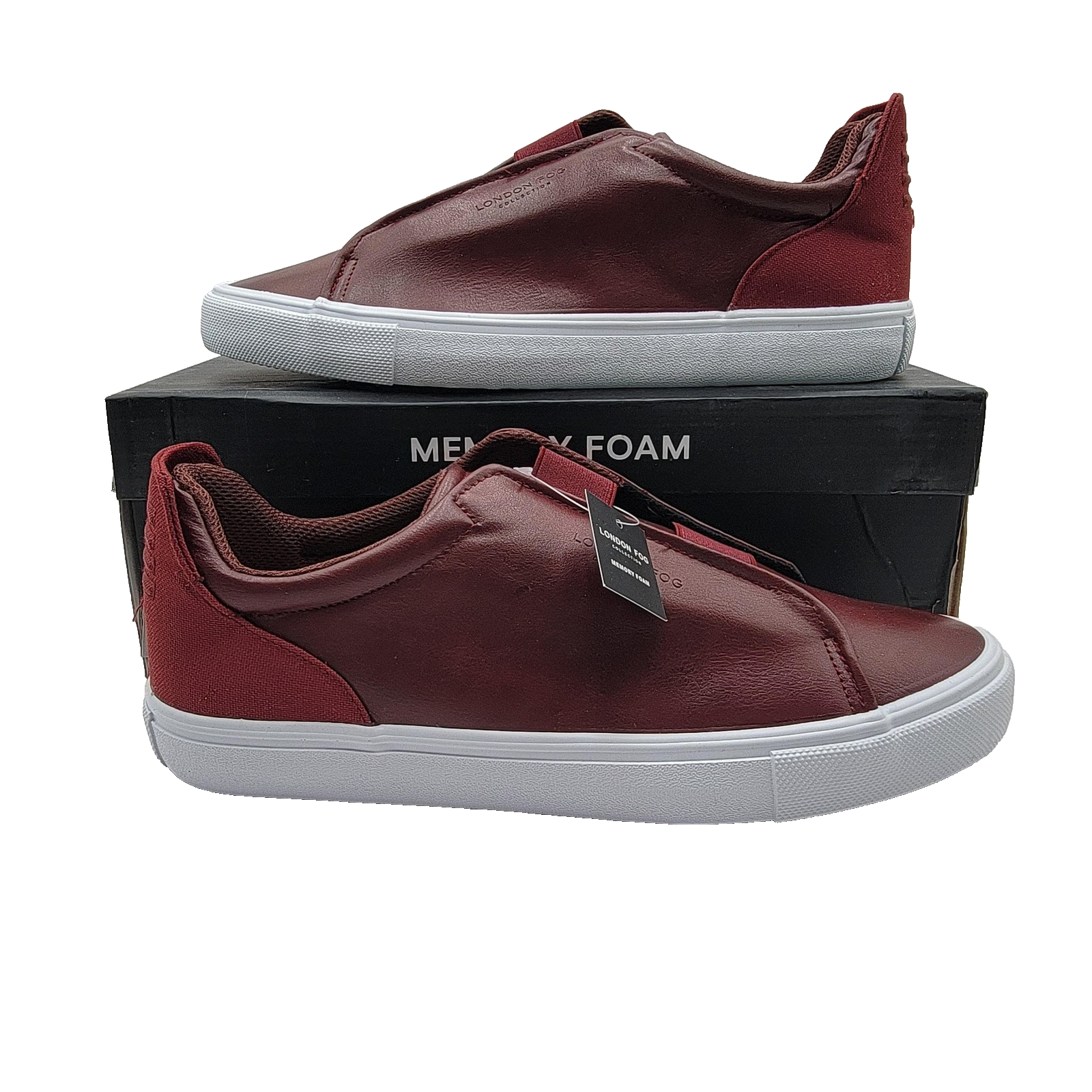 London Fog Shoes Mens Size 11 Memory Foam Cabernet Francis Casual Slip On New0