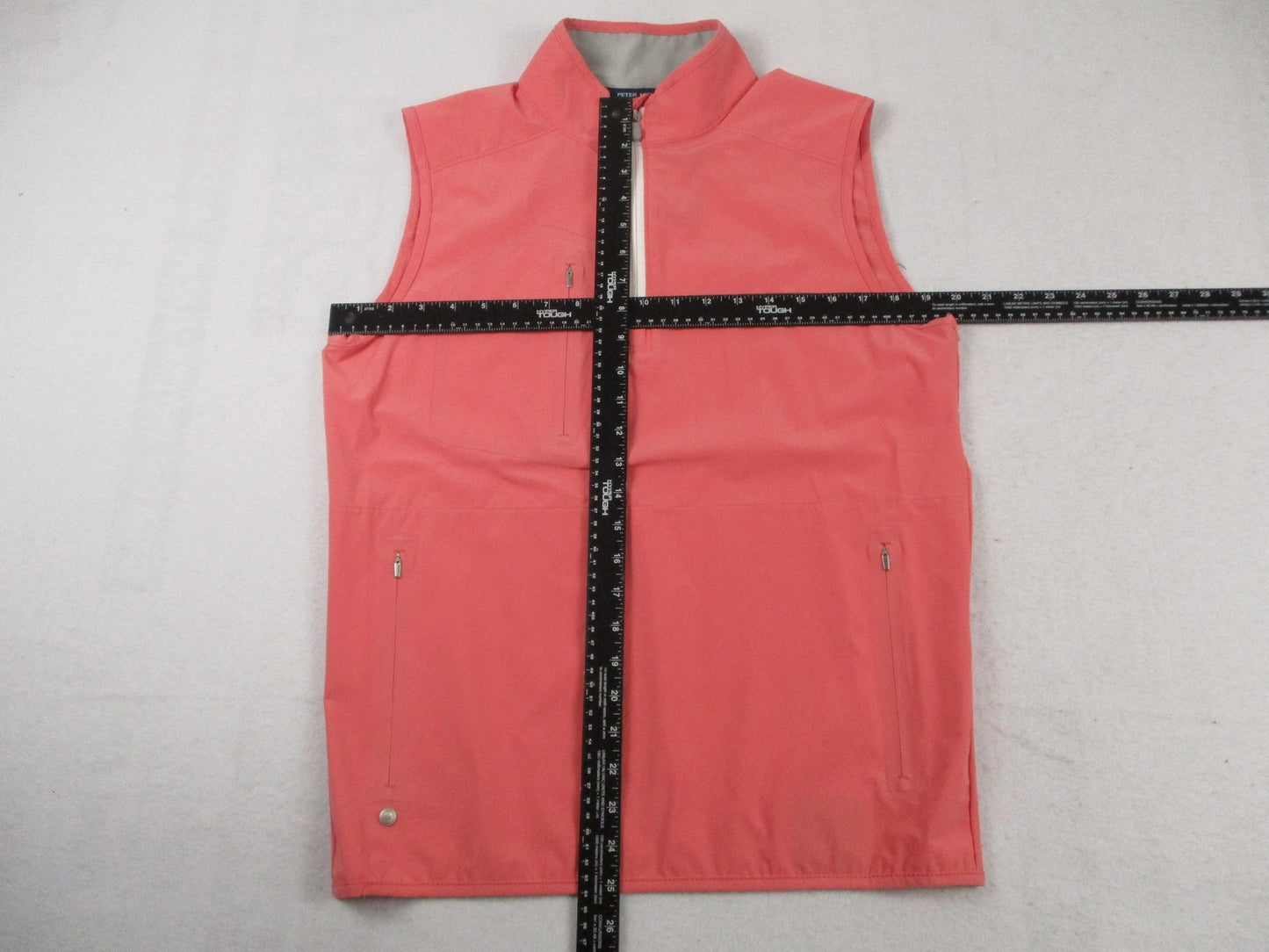 Peter Millar Vest Mens Small Pink Golf Windbreaker Softshell MS23XZ02