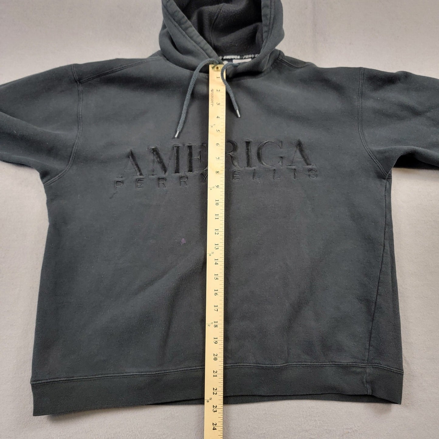 America Perry Ellis Men's Black Pullover Hoodie  Size L