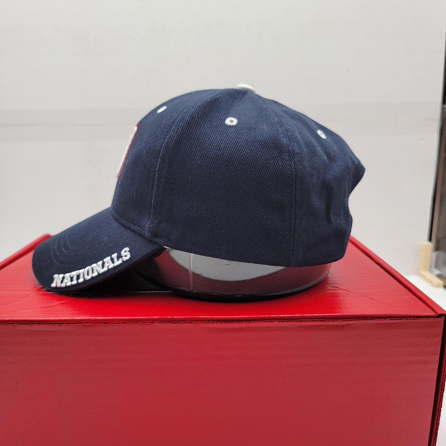 Washington Nationals Hat Cap Strap Back Navy Blue MLB Baseball Mens One Size2