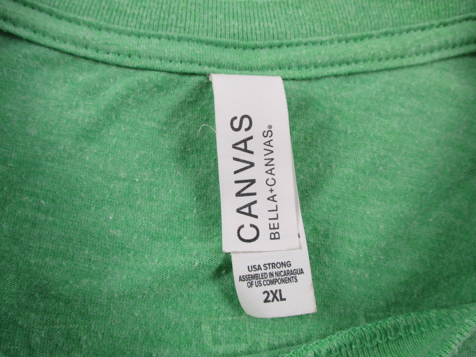Bella + Canvas Ghost OG Shirt Mens 2XL Green Skeleton Surf Weed Graphic Tee3