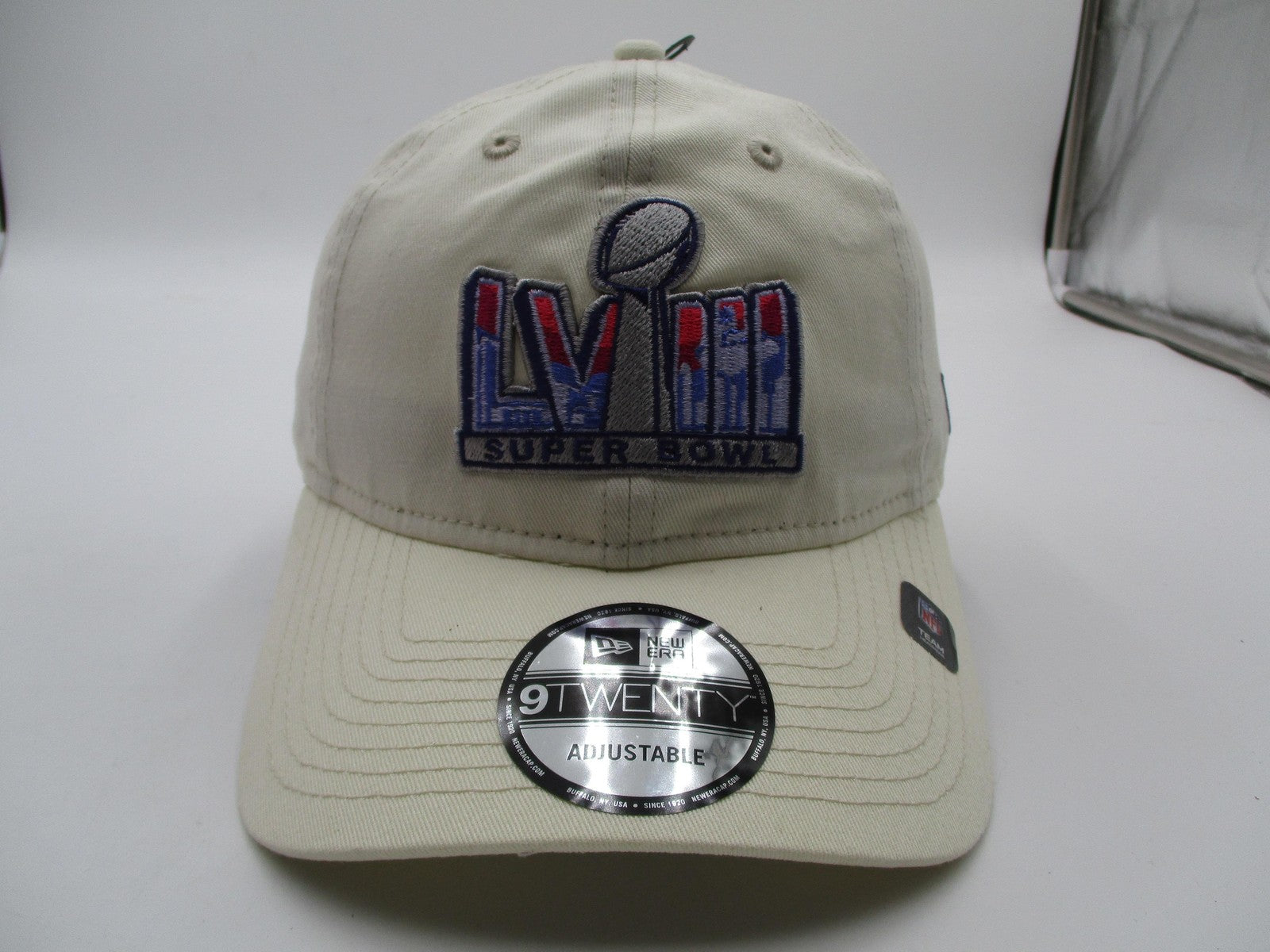 Super Bowl LVIII Hat Cap Strap Back One Size Beige NFL Football New Era Mens NWT0