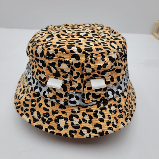 The Hideout Clothing Frosty Tropics Leopard Denim Bucket Hat Only 100 Made0