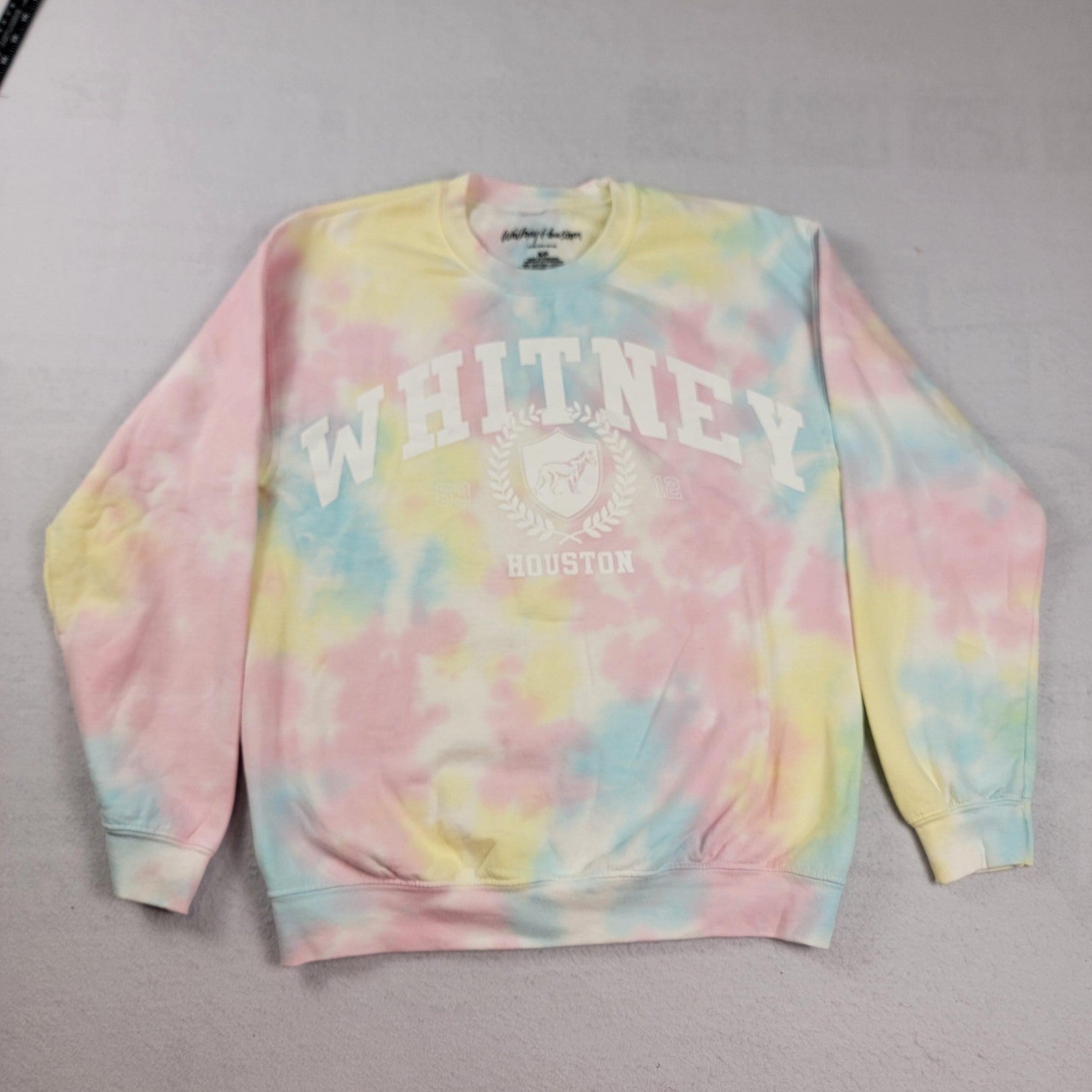 2 pack Whitney Houston Pastel Tie Dye & Volcom Sweatshirts Sz S Crewneck
