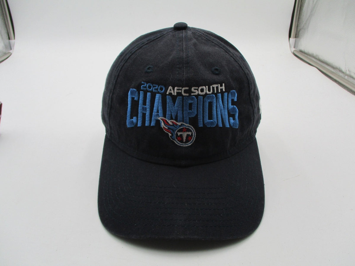 Tennessee Titans 2020 AFC South Hat Cap Strap Back One Size Blue NFL New Era0
