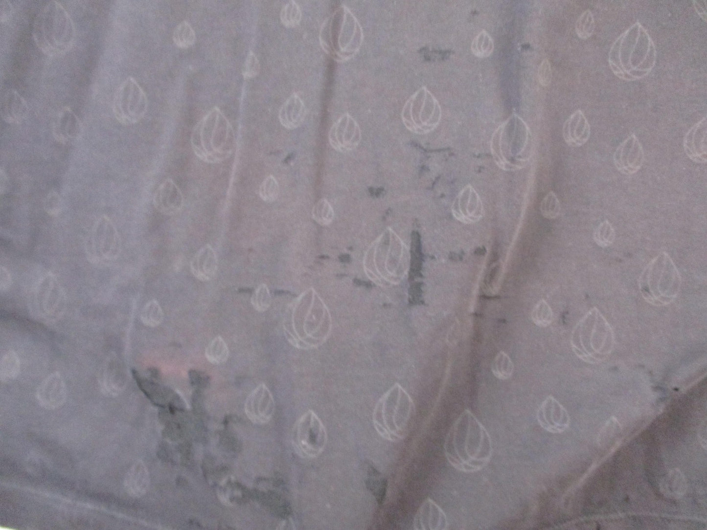 Nike Shirt Mens Large Gray DriFIT Red Swoosh Allover Leaf Graphic Sports Tee4