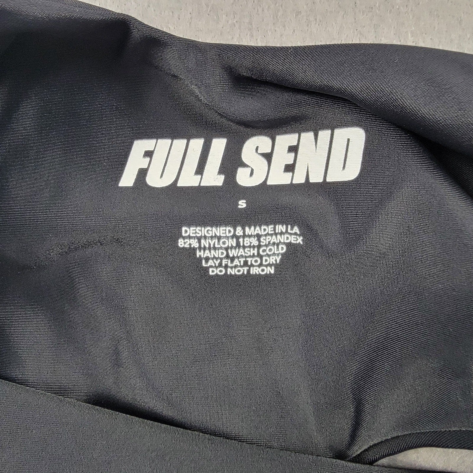 Full Send Women's One Piece Black Swimsuit  Size S
