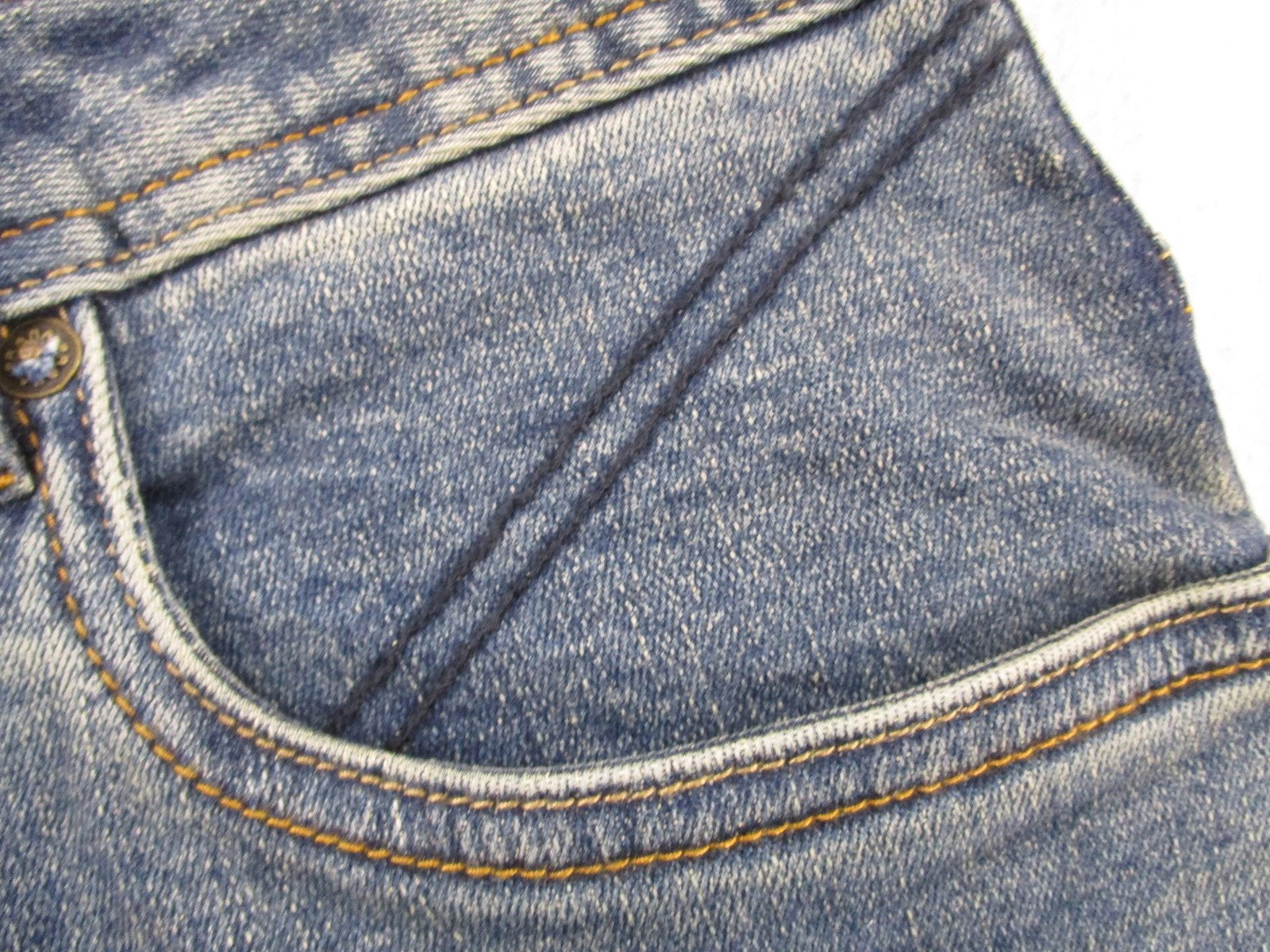 PrAna Axiom Jeans Mens 34x30 Blue Antique Stone Wash Straight Leg Stretch Denim11
