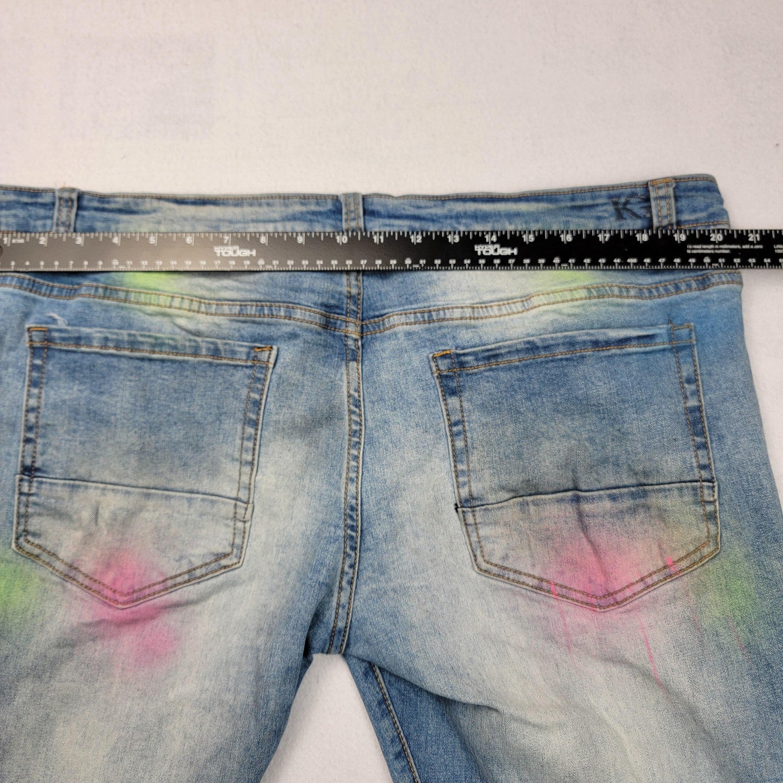 Another Hype Piece Jeans Men's 44x33 Distressed Ripped Paint Splatter
