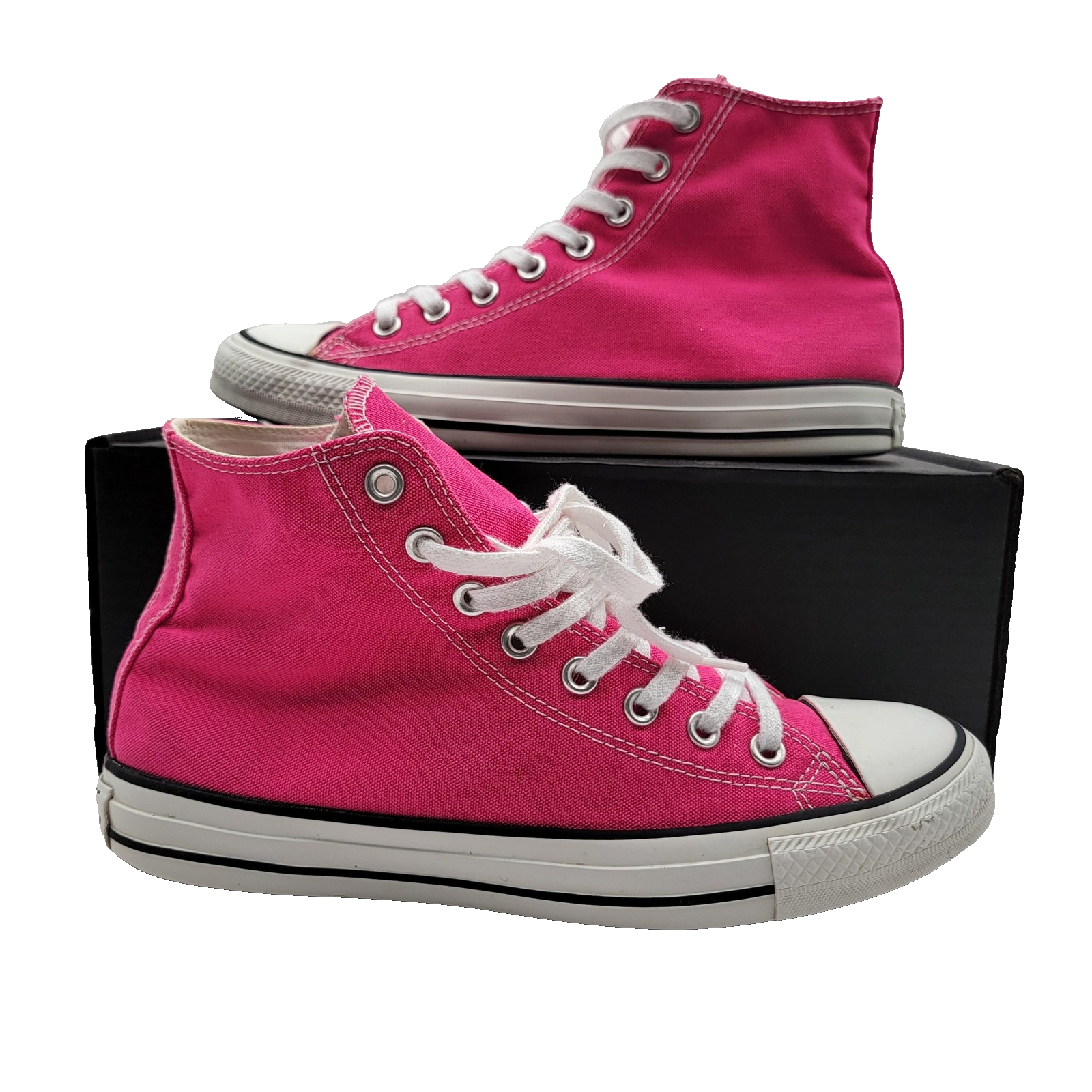 Converse Chuck Taylor All Star Shoes Mens Size 8 Pink High Top Canvas Sneaker0