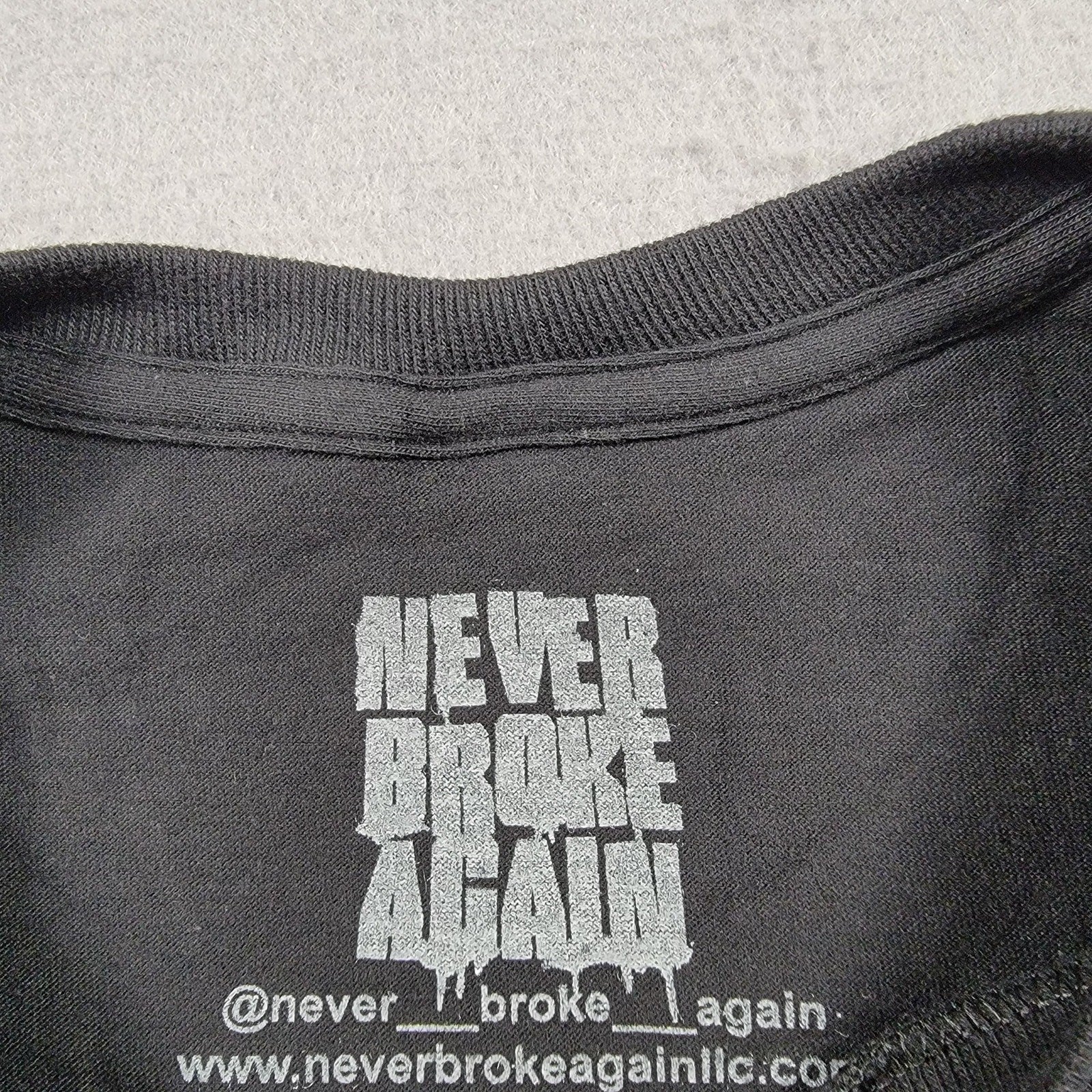 Young Boy Never Broke Again Chopperz Down Tshirt Black Sz L3