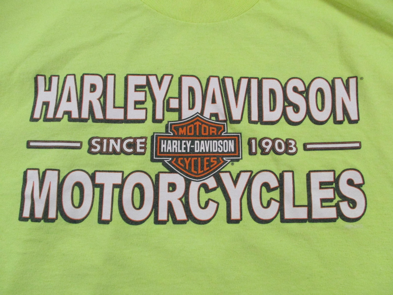 Harley-Davidson Shirt Mens XL Green Frieze Motorcycles Graphic Tee O'Fallon1