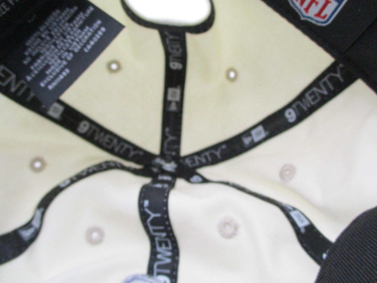 Super Bowl LVIII Hat Cap Strap Back One Size Beige NFL Football New Era Mens NWT12