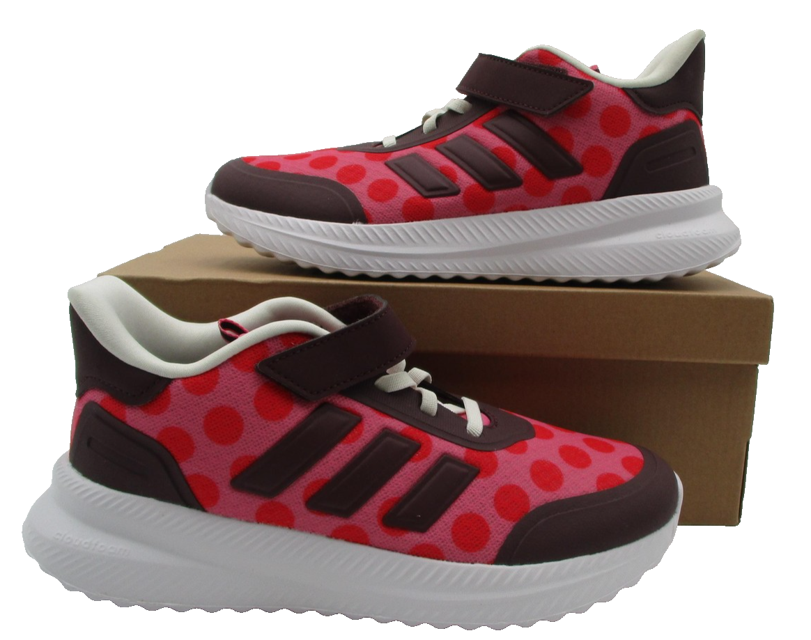 Adidas X_PLRPATH Minnie EL C Shoes Girls Size 3 Pink Cloudfoam Disney Sneakers0