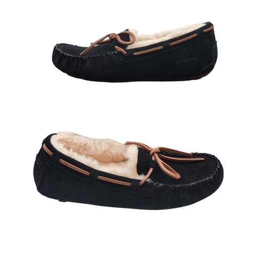 UGG Dakota Black Slipper, Women's Size 5, Wool Lined