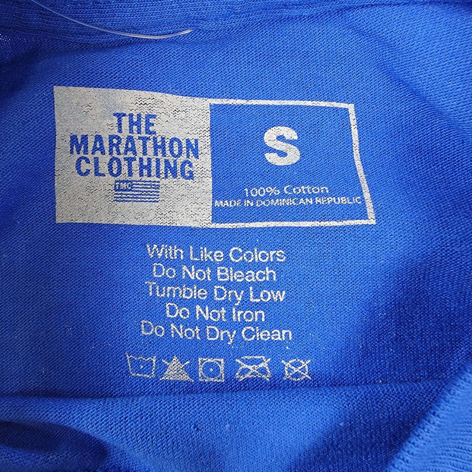 The Marathon Clothing Crenshaw Shirt Mens Small Blue TMC Graphic Tee Crewneck2