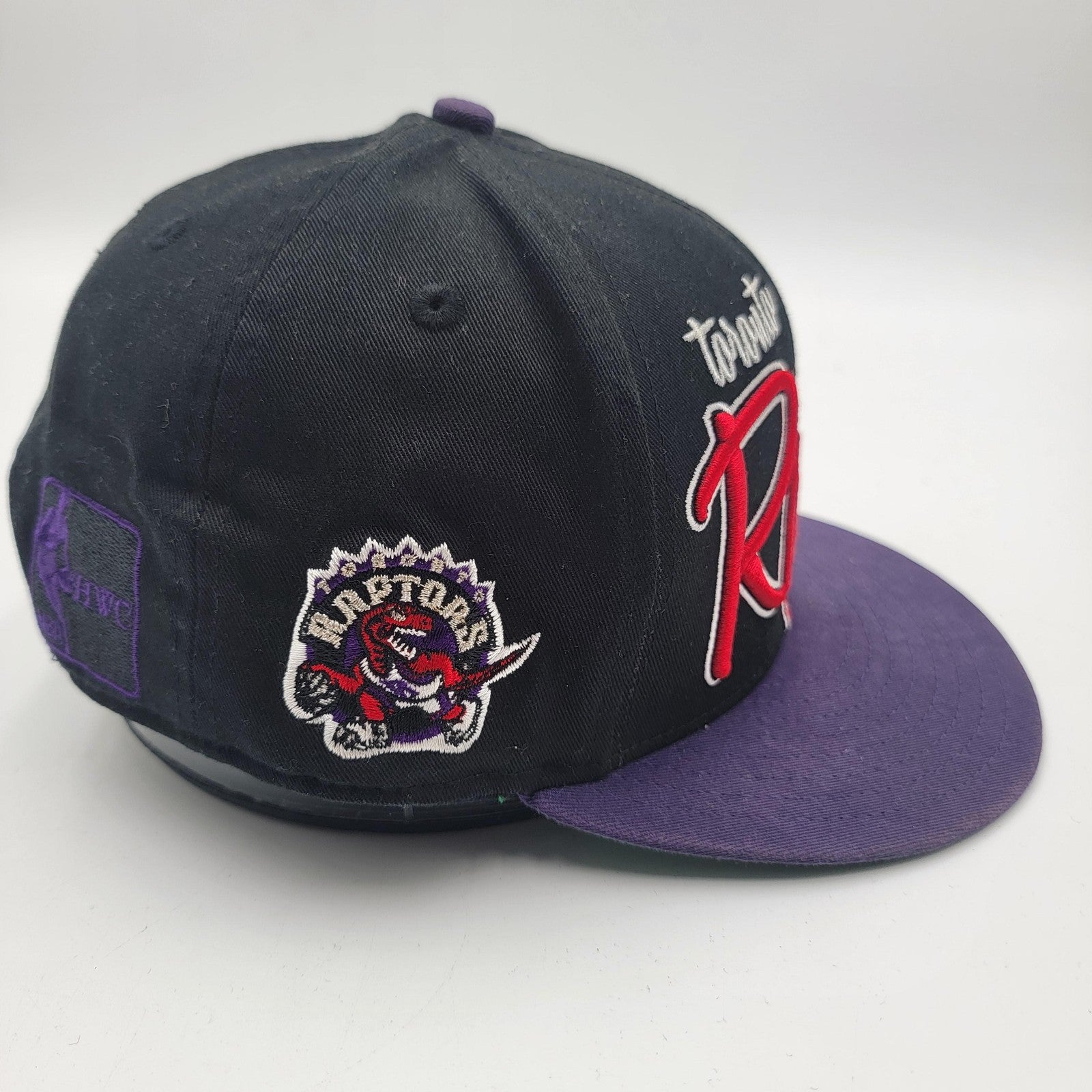 Toronto Raptors Hat Cap Snap Back Mens Medium Large NBA Basketball New Era3