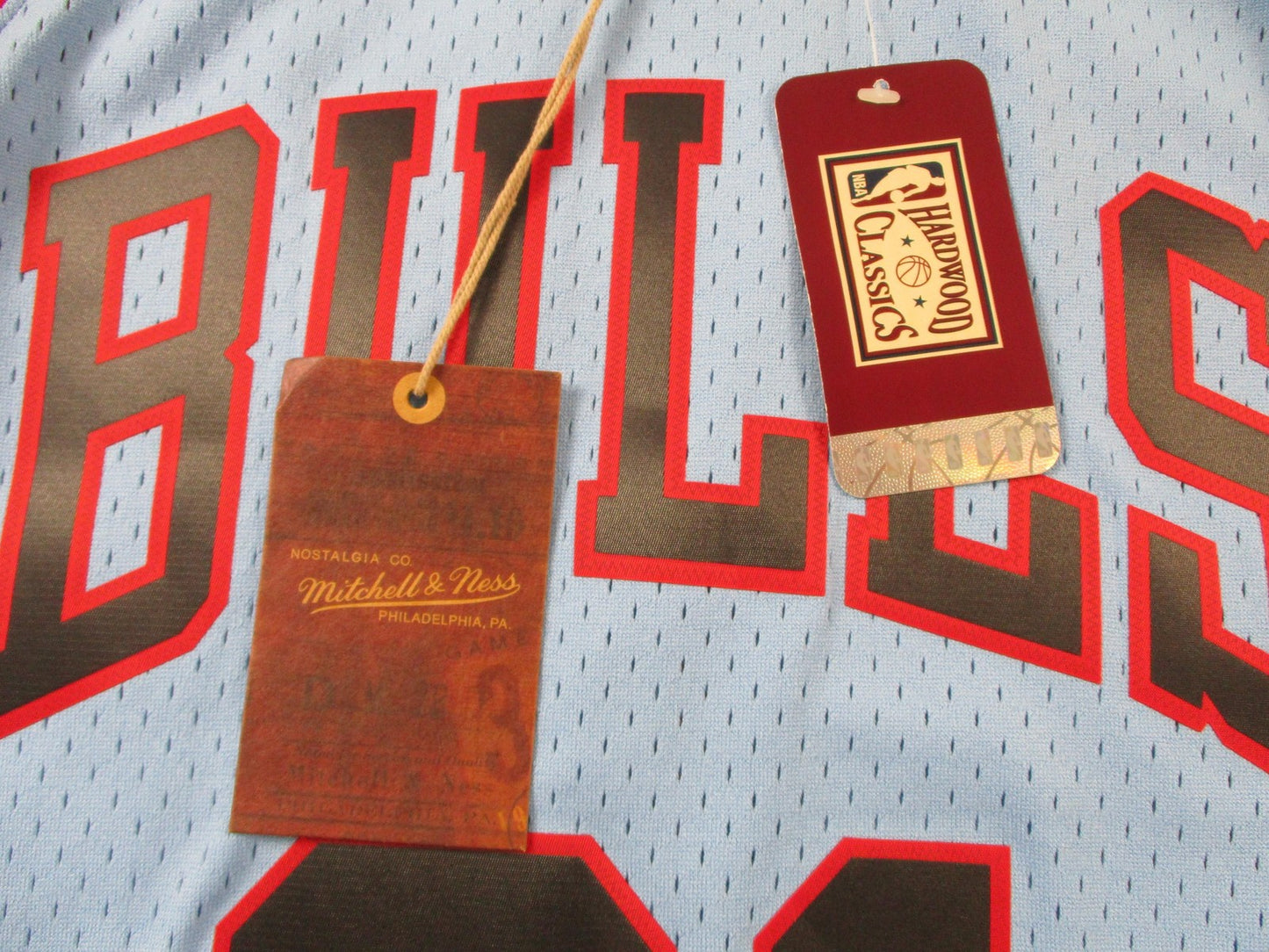 Chicago Bulls Basketball Jersey Mens Small Blue Dennis Rodman Mitchell Ness 14937