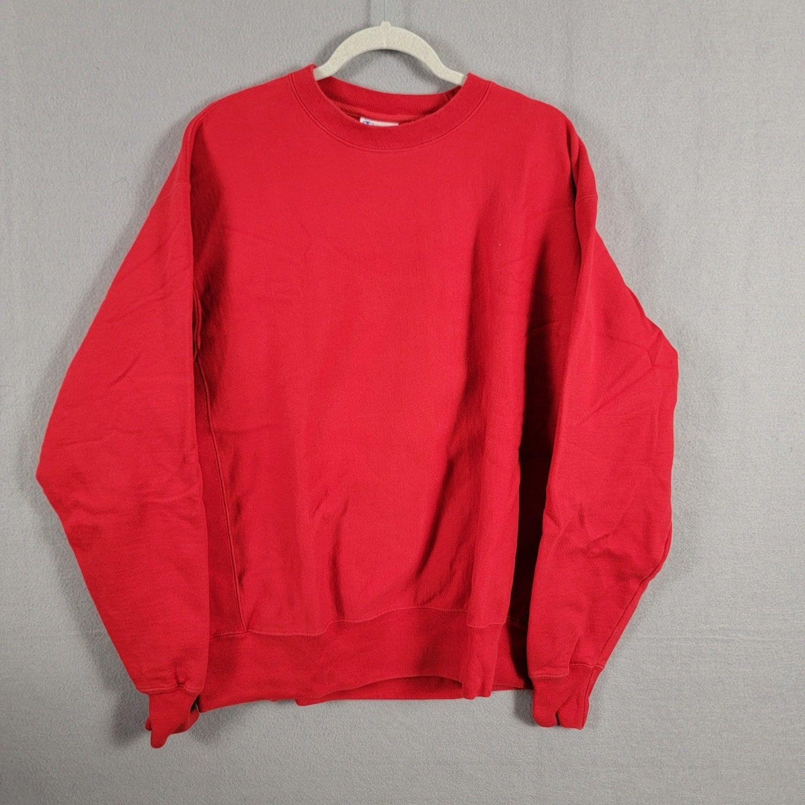 Champion Vintage Reverse Weave Blank Sweatshirt Red Sz XL