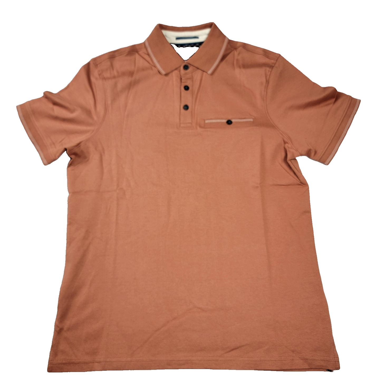 JACHS New York Polo Shirt Mens Small Red 100% Cotton Chest Pocket