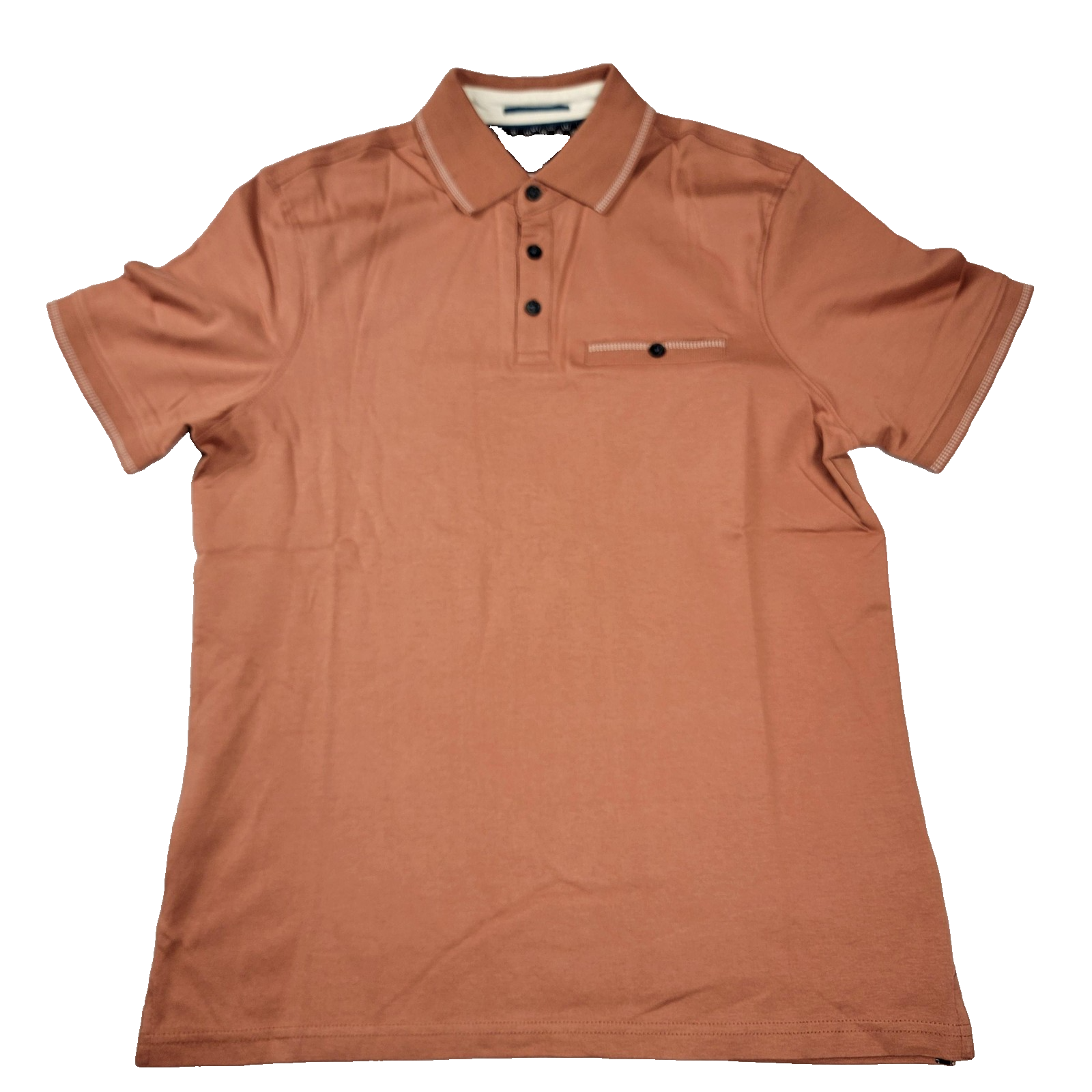 JACHS New York Polo Shirt Mens Small Red 100% Cotton Chest Pocket