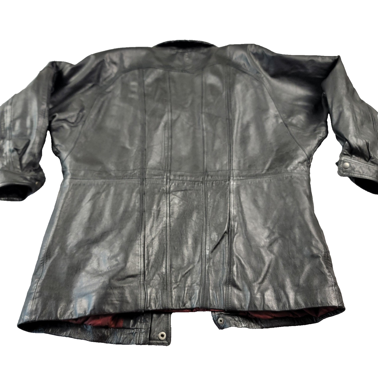 Studio Concepts Leather Jacket Mens Large Quilted Lined Europe Craft Vintage 8821
