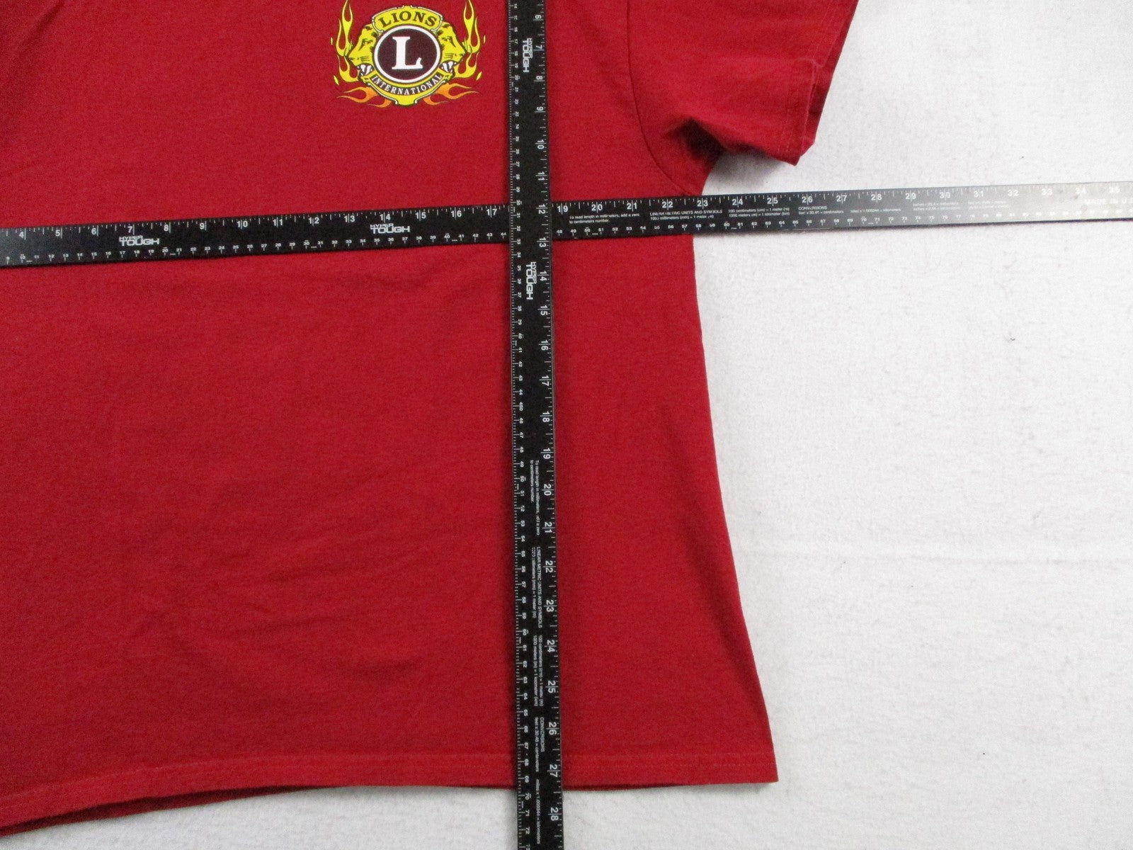 Elburn Fall Classic Car Show Shirt Mens XL Red Lions Club 2024 Tee Illinois6