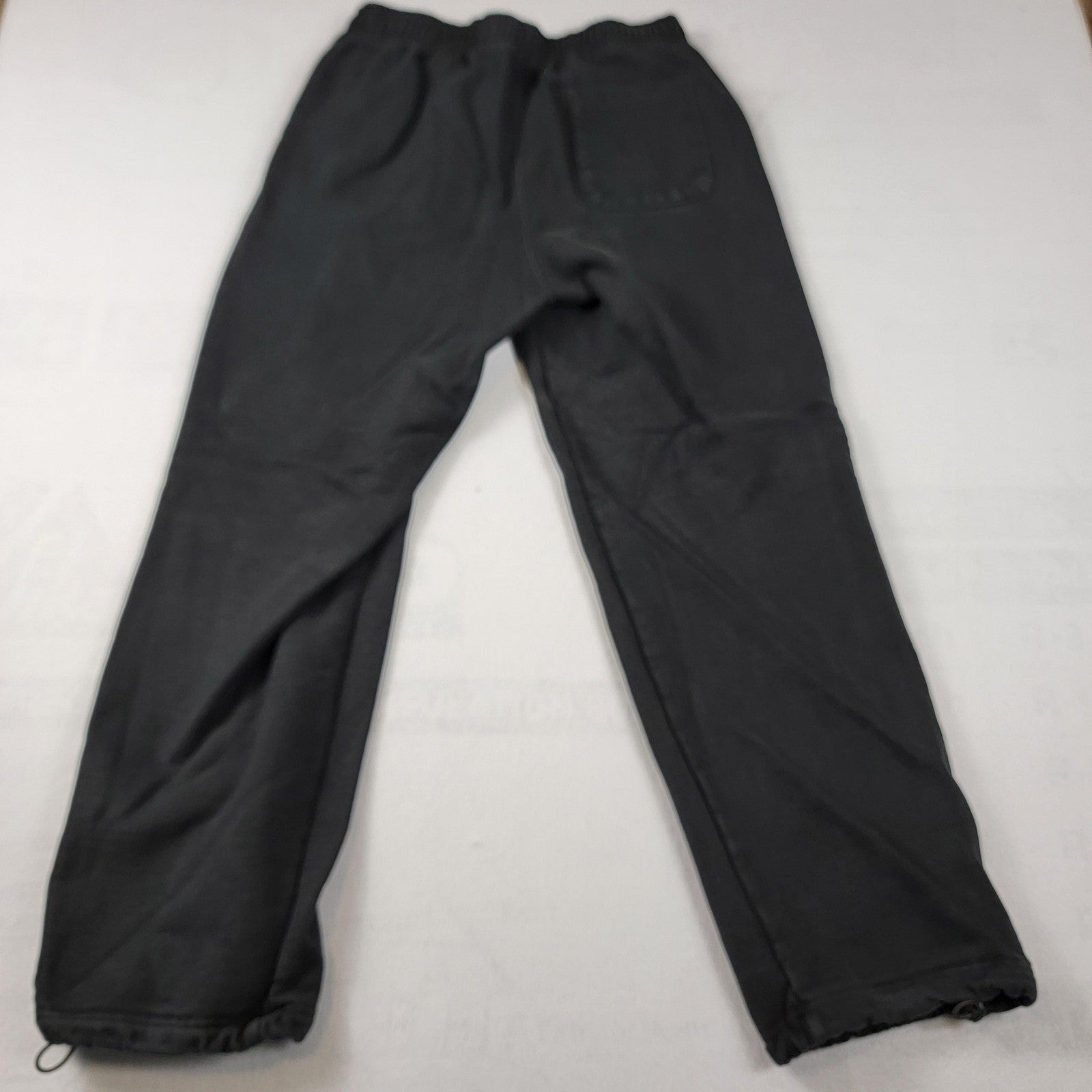 MADE Pants Mens Lg Black Rich Motion Graphic Sweatpants Toggle Hem MD1031