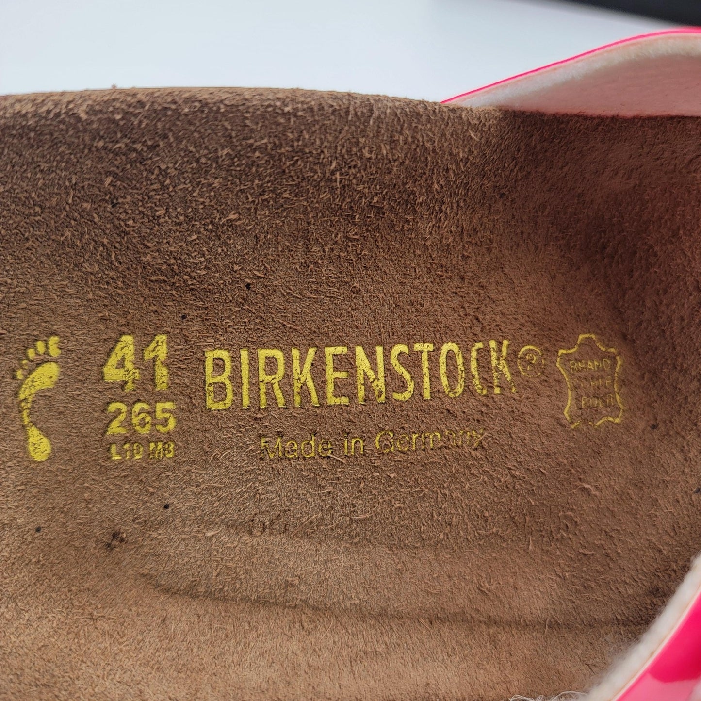 Birkenstock Madrid Shoes Womens Size 11 41 Pink Patent Slide Sandals