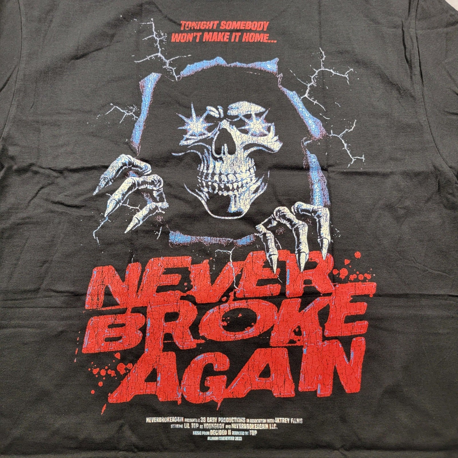 Young Boy Never Broke Again Won't Make it Home Tee Black Sz 3XL3
