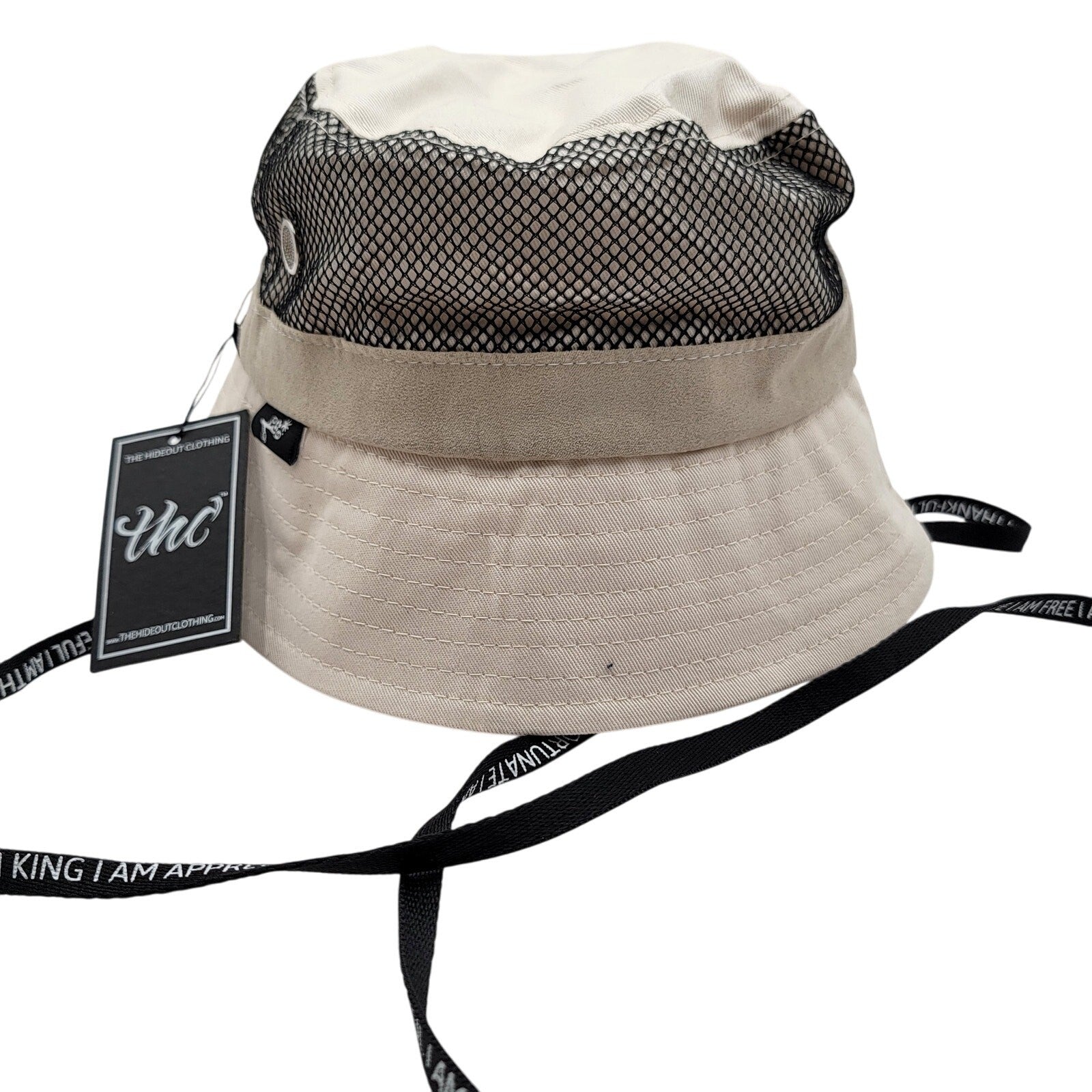 THC x YK Osiris Young King Bucket Hat Cream Khaki Mesh Collab Limited 150 Made0