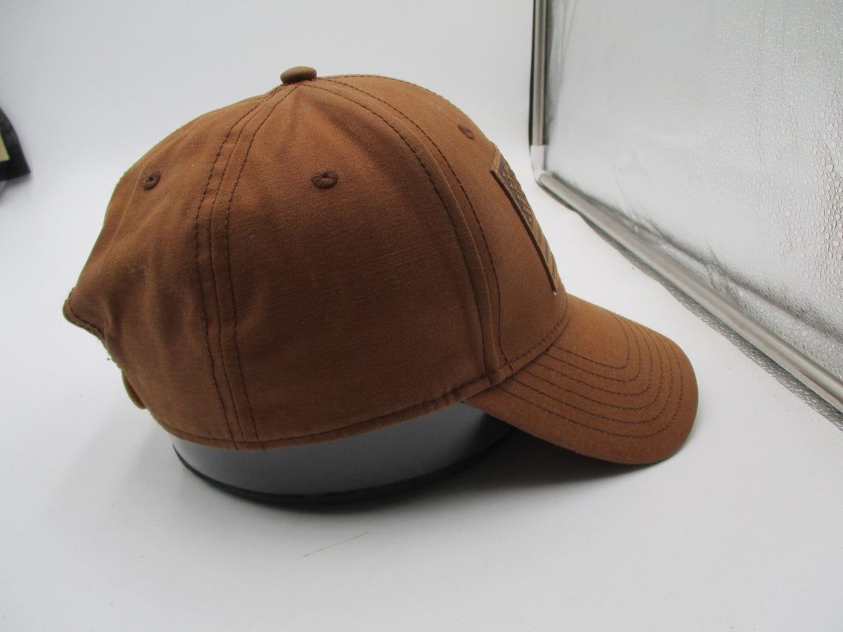 Browning Hat Cap Snap Back Mens One Size Brown USA Flag Patch Cotton Twill8