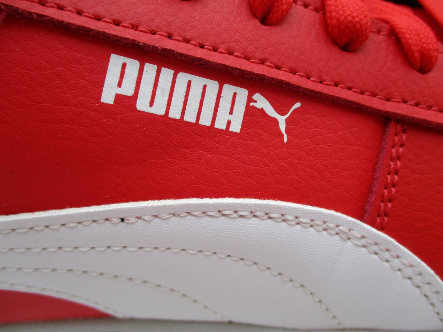 Puma Shoes Mens Sz 10 Red White Low Top Casual Colorblock Sneakers 38081019 1S811