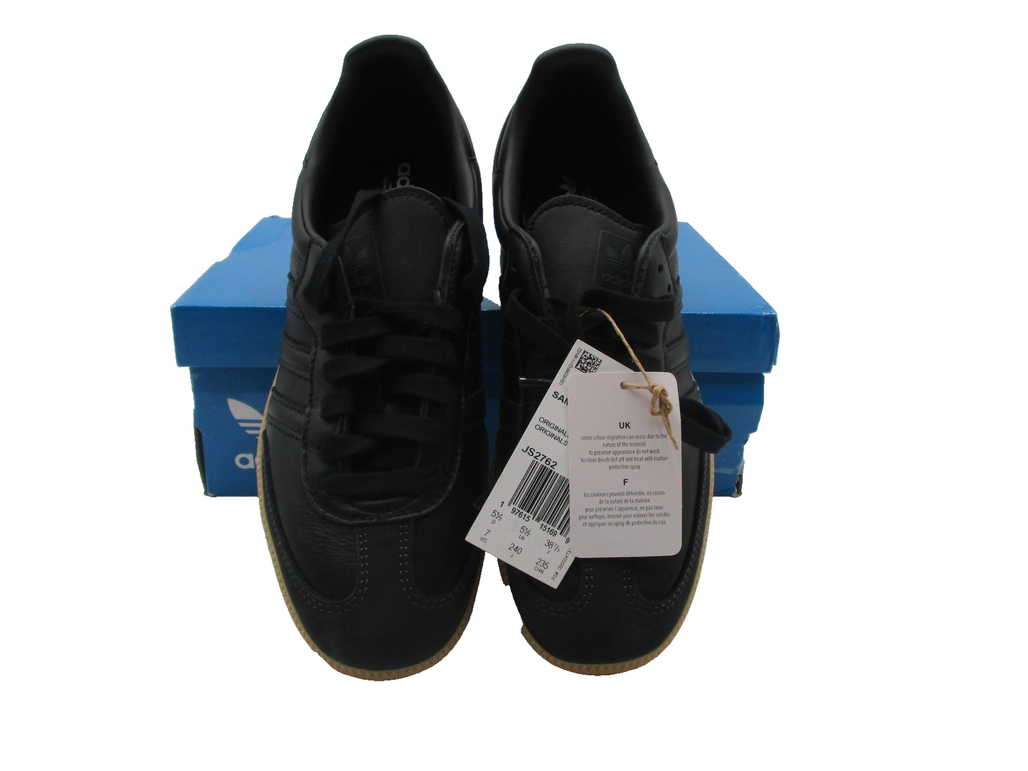 Adidas Samba OG W Shoes Womens Size 7 Black Gum Leather JS2762 Originals Classic6