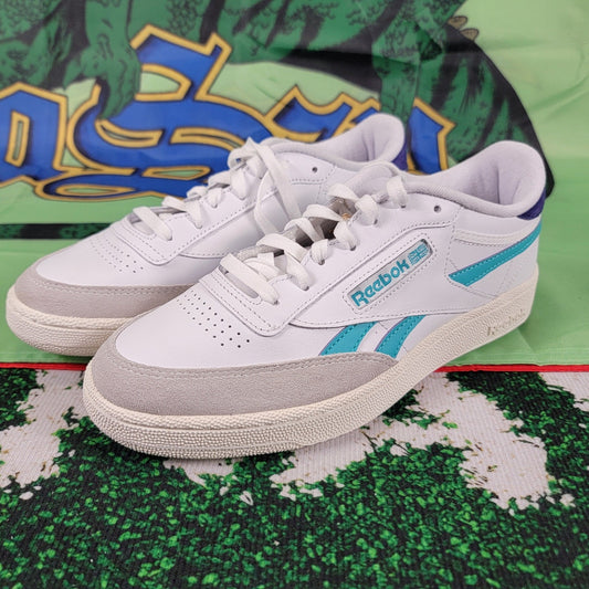 Reebok Club C Revenge Mens Tennis Shoe Size 9 White/Blue GY18220