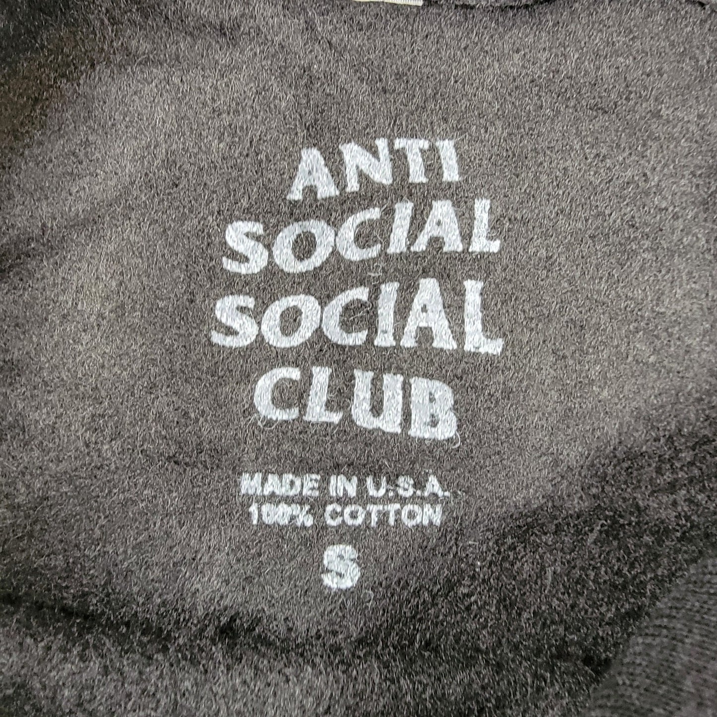 Anti Social Social Club 'Korea" Black Hoodie Sz S (590) NWOT2