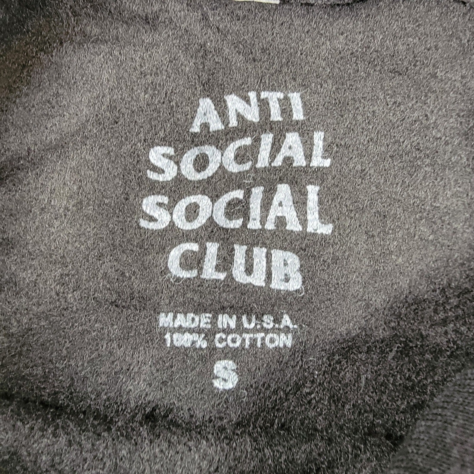 Anti Social Social Club 'Korea" Black Hoodie Sz S (590) NWOT2